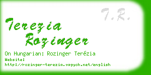 terezia rozinger business card